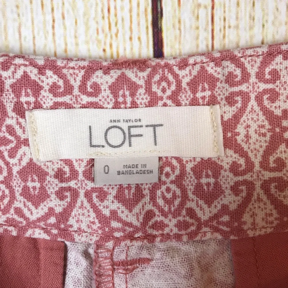 Ann Taylor‎ Loft Shorts 0 Womens Summer Resort Coastal Tailored Casual Vacation